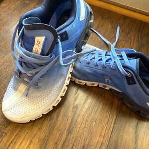 On Running Cloudflow Navy and Sky Shoes